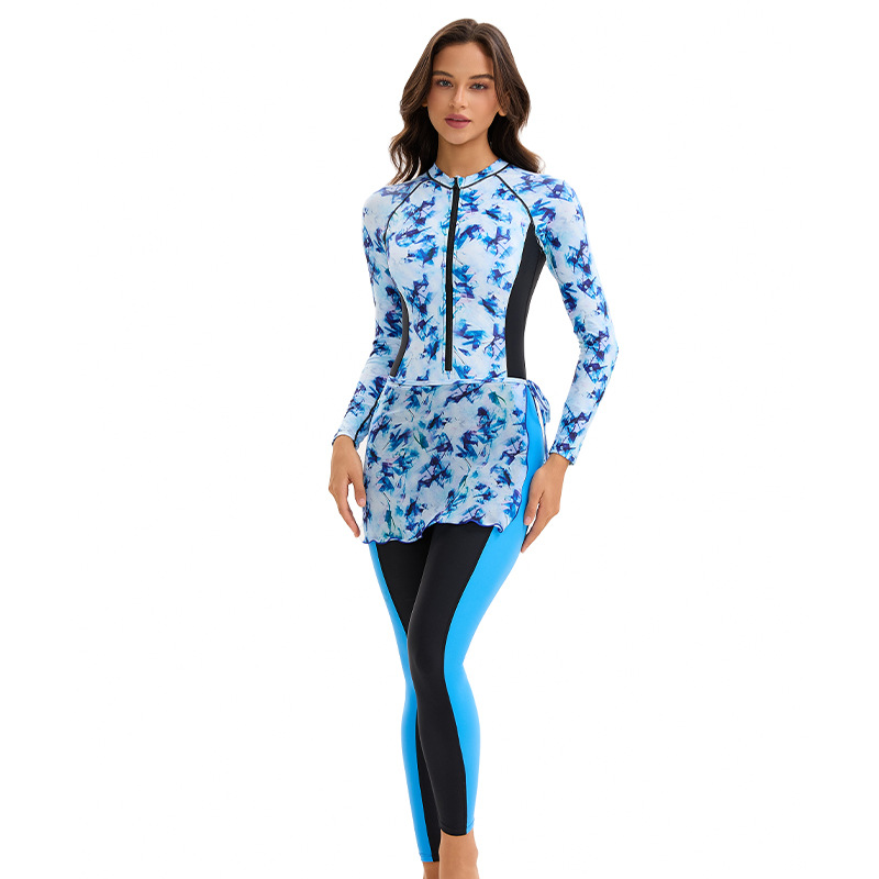Rash Guard - ملابس سباحة نسائية جديدة بأكمام طويلة