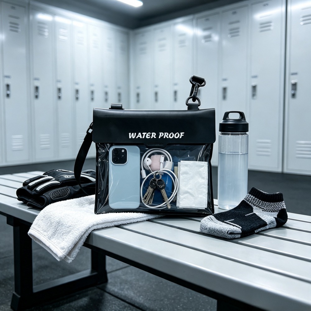 Dry Bag Waterproof - حقيبة شاطئ مقاومة للماء، لون أسود،