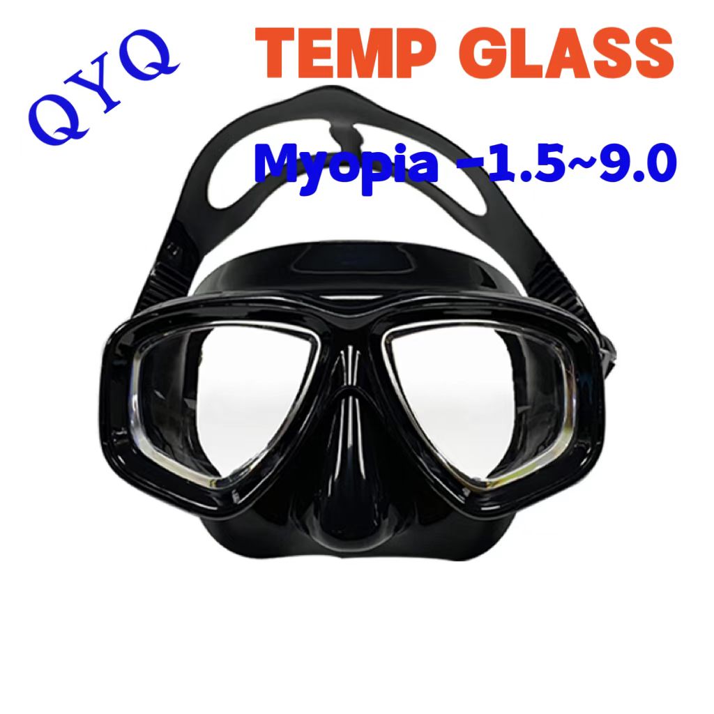QYQ قناع الغطس قصر النظر البصر - مراجعة Snorkel Set وسعره