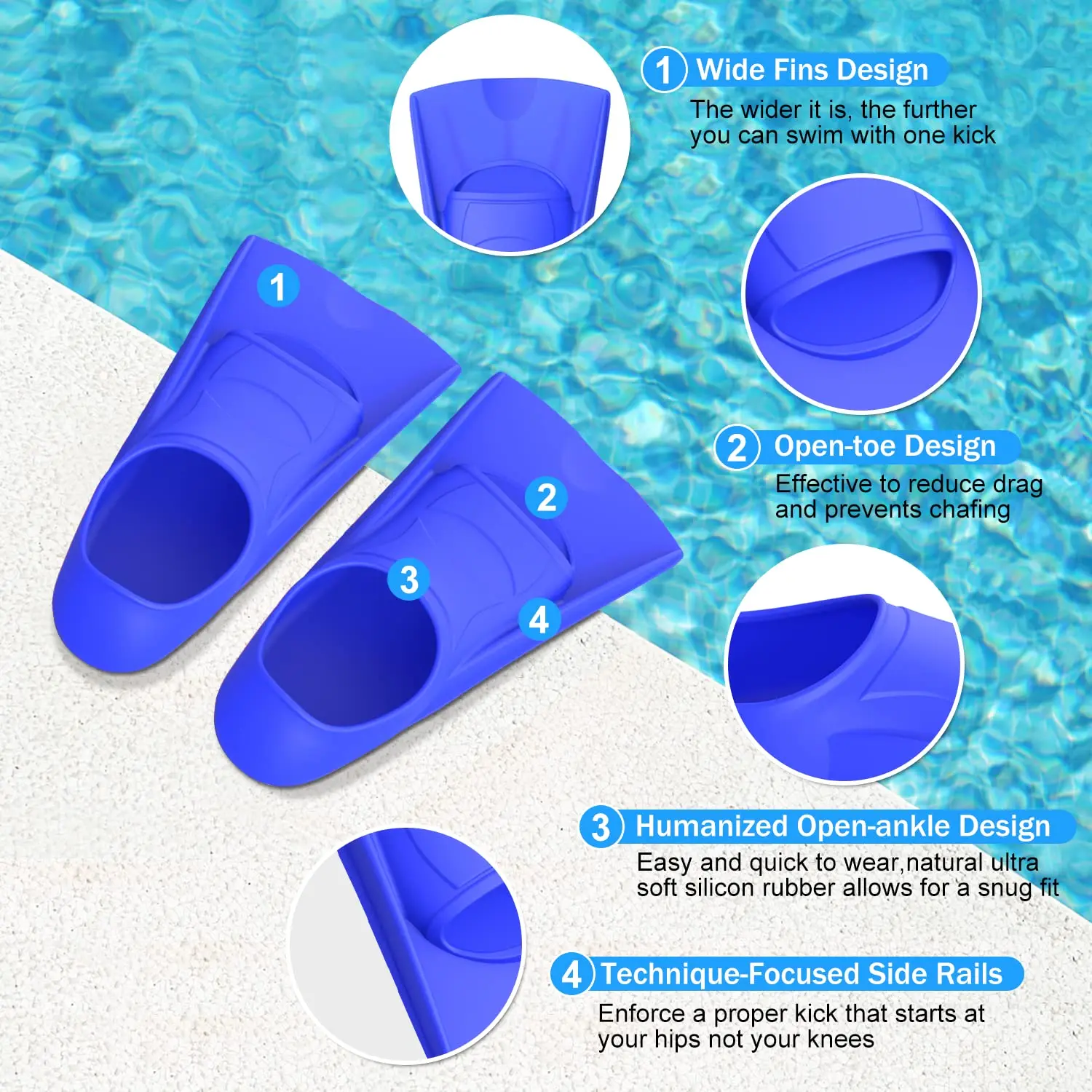 السباحة التدريب زعانف سيليكون  - مراجعة Snorkel Set وسعره