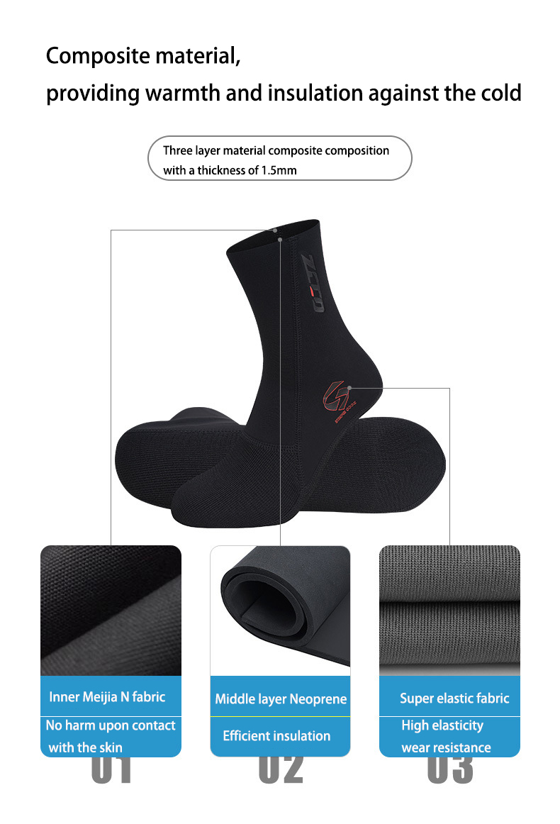 جوارب غوص من النيوبرين بسماكة  - مراجعة Wetsuit Men وسعره