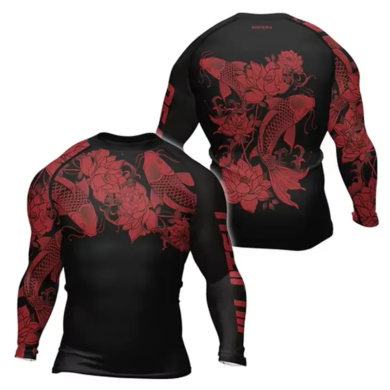 قميص ضاغط رجالي بأكمام طويلة ب - مراجعة Rash Guard وسعره